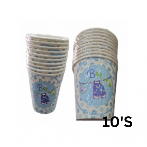 PAPER CUPS ITS A BOY 10'S PAPER CUPS ITS A BOY 10'S